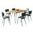 Gordonsville 6 - Person Solid Wood Top Four Leg Dining Set-91376995-91376999