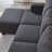 86" Linen Upholstered Sofa with a Movable Storage Ottoman, Underseat Storage and 2 Flip-up Armrests-117792575