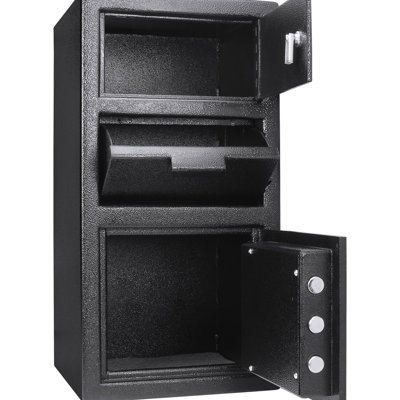 14 po Largeur du grand coffre-fort de vestiaire, 0,72 à 0,78 pi³, clavier de sécurité numérique, option de verrouillage de sécurité avancée, armoire en acier massif