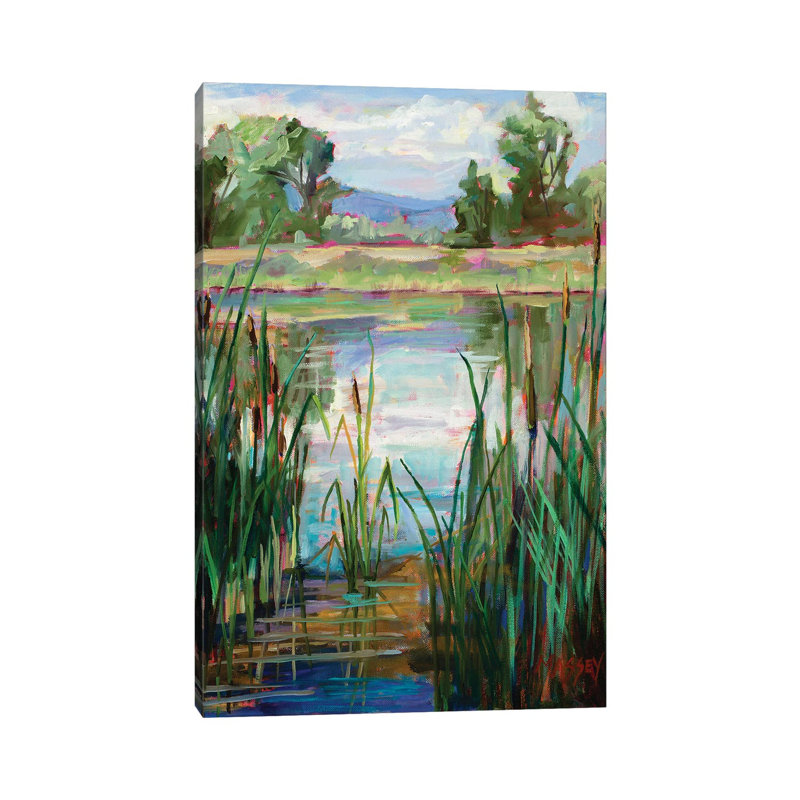 Étang à quenouilles, H 26 po x l 18 po x 1,5 po