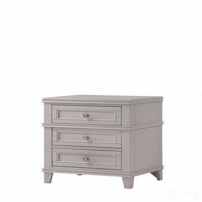 3-Drawer Nightstand With USB Ports