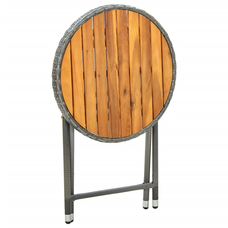 Table basse pliable Clouse, Gris