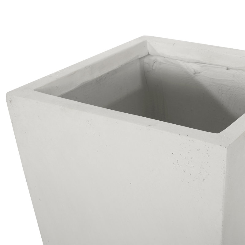 Planters, Matte White, 32.5" H x 13" W x 13" D