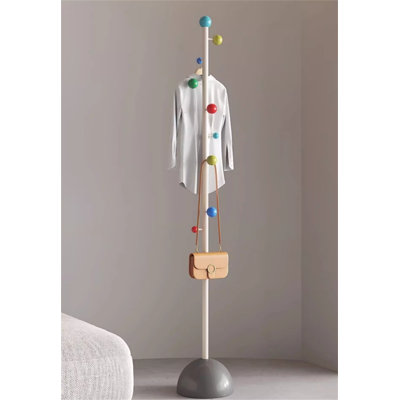 Cream Breeze Metal Art Clothes And Hat Stand