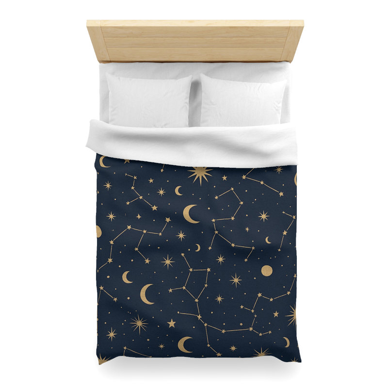 Microfiber Duvet Cover Boho Style, Design 90, Cream, Twin XL Duvet Cover
