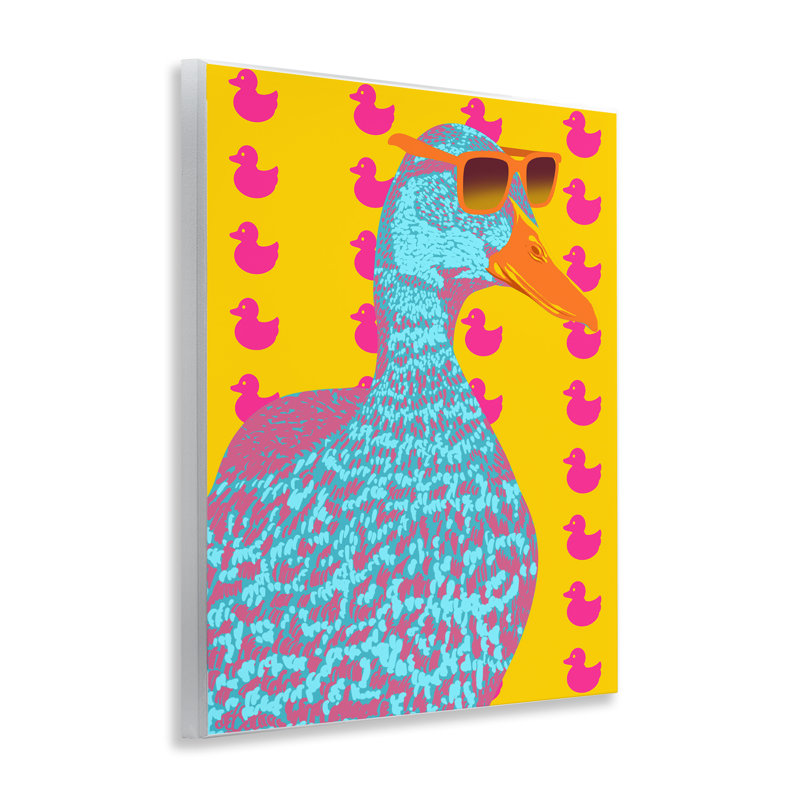 Plaque murale Quirky Vibrant Goose, design par Marcus Prime