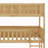 Triple Wood Bunk Bed, With Ladders, Guardrails-1429399473