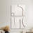 2 Pieces Japandi Abstract Wall Decor For Living Room 3D Hanging Art In White-143208490