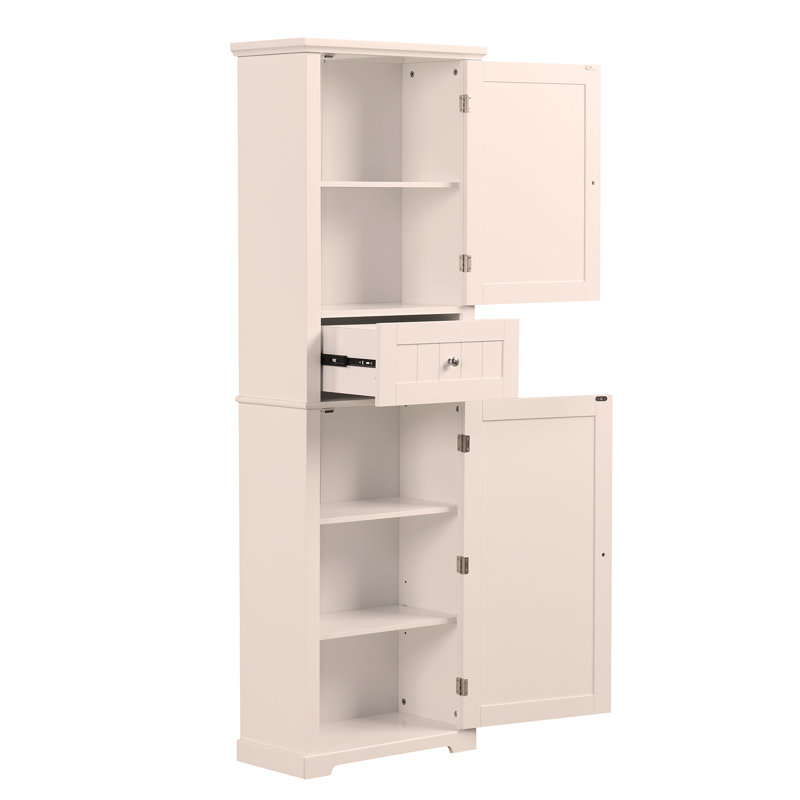 Armoire de salle de bain Ahsanul, Blanc