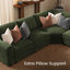 Canapé d'angle moderne en forme de L avec pouf de rangement-638553349
