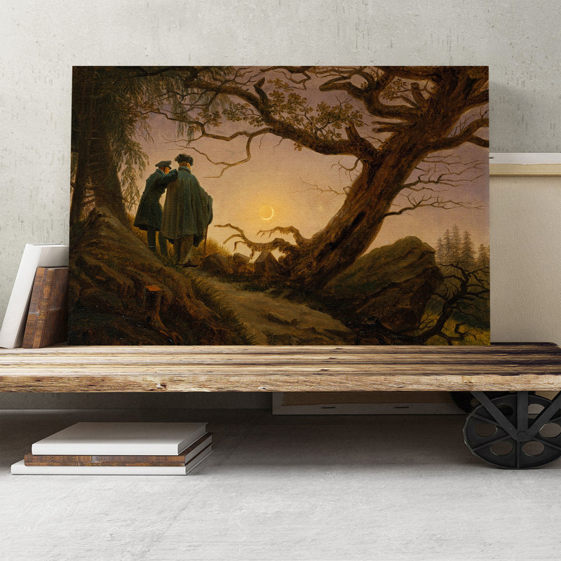 Friedrich Caspar David - Wrapped Canvas Painting, 40cm H x 60cm W