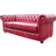Chesterfield 3 Seater Sofa + Club Chair + Queen Anne Chair Old English Leather Sofa Offer-754944360