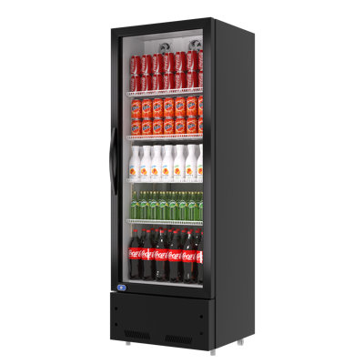 Réfrigérateur commercial de marchandise de 24 po Kichking, réfrigérateur à boisson 16,3 pieds cubes avec porte vitrée