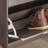 Narrow 2-Drawer Shoe Storage Cabinet with Flip-Drawers Shoe Organizer for Entryway, Hallway, Brown-193641778