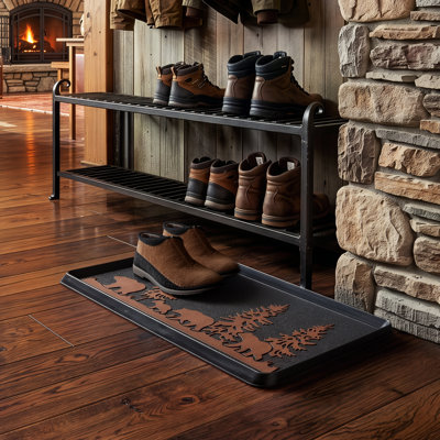Bear Rubber Boot Tray 32" x 16"