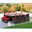 Ensemble de salle à manger rectangulaire pour 6 personnes 74,8 po-93913438-93913437