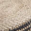 Larissa 18"W Hand Braided Jute Boho Round Pouf with Polystyrene Filling-692930972
