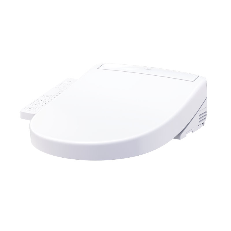 TOTO® WASHLET® S2 Electronic Bidet Toilet Seat with Instantaneous Water Heating, PREMIST and EWATER+ Wand Cleaning, Elongated, Cotton White - SW3346#01