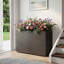 Boîte à fleurs rectangulaire 35,4 "avec jardinière en métal avec tablette ajustable et trous de drainage