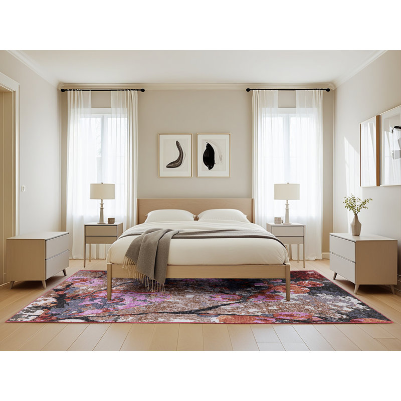 Carnbore Abstract Indoor Rug, Rectangle 5' x 8'