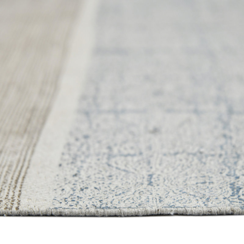 Tapis de couloir oriental bleu 8 pi