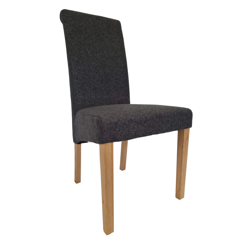 Huffman 47cm H Upholstered Side Chair, Charcoal