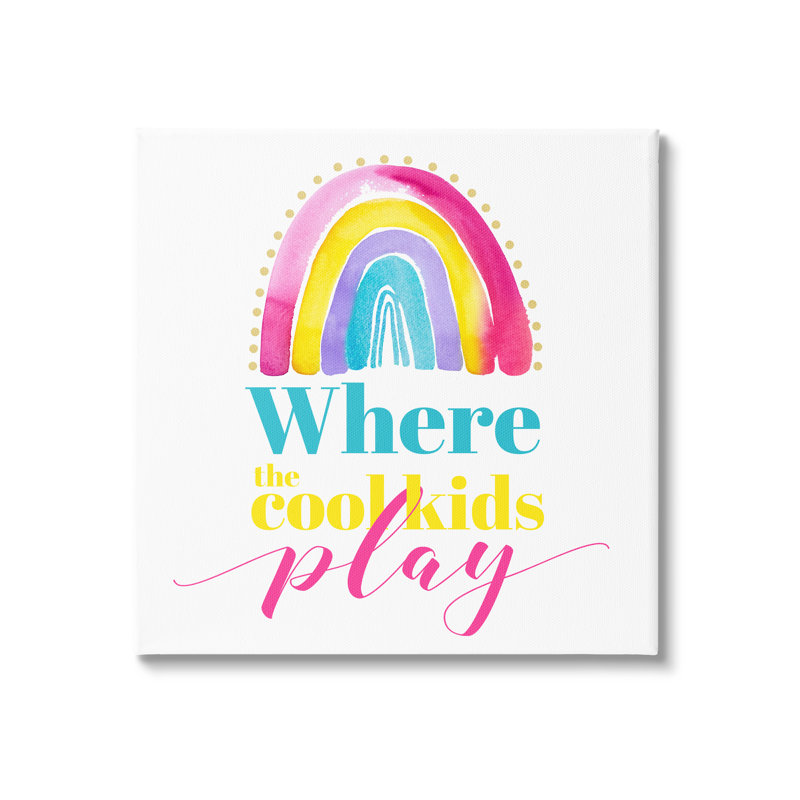Isabelle & Max™ Cool Kids Play Phrase Canvas Wall Art Design By Enya Todd, H 36 po x l 36 po x P 1,5 po