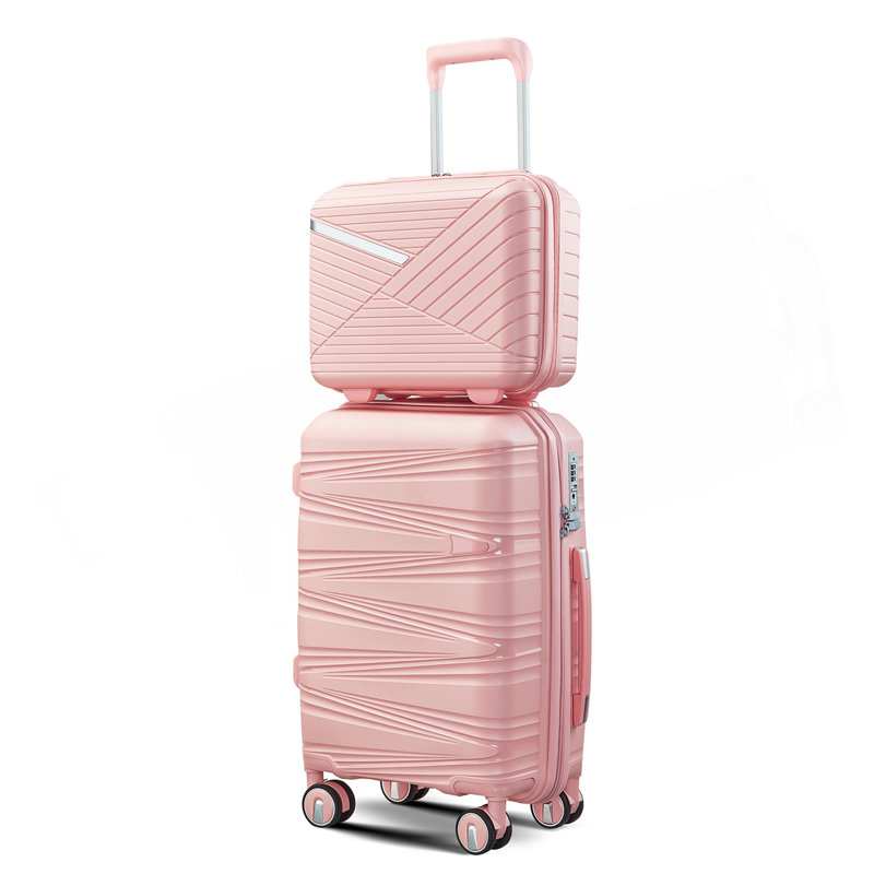 Ensemble 4 pièces de bagage (14/20/24/28), valise rigide rigide à verrou TSA