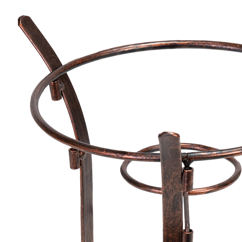 Support à globe extérieur traditionnel en acier 9,25 po, Bronze