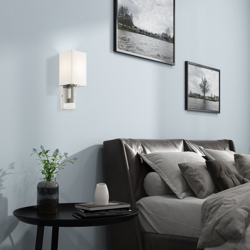 Agigail Armed Sconce, Brushed Nickel