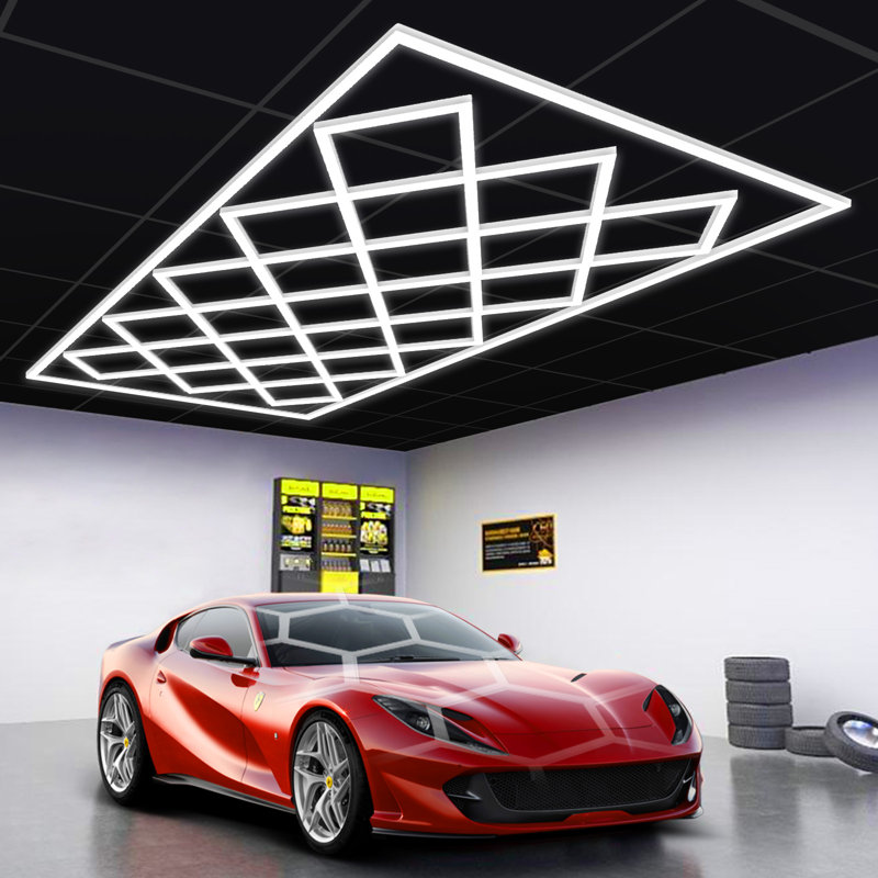 23 lumières de garage hexagonales