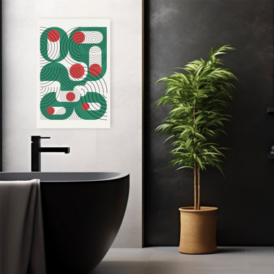 Contemporary Art Abstract Retro Vintage Wall Art
