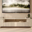 Meuble télé simple en bois massif de style crème-106445927