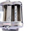 Machine à pâtes électrique Machine à faire les nouilles Machine à pâtes Rouleau à pâte Épaisseur réglable en acier inoxydable US 110 V 135 W 2 pales Type 1,5 mm Nouilles rondes + 4 mm Nouilles plates