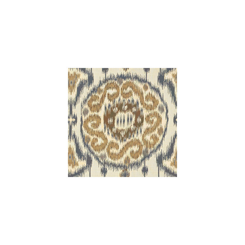 Guaranteed in Stock Fabric, Blue/Beige/Brown