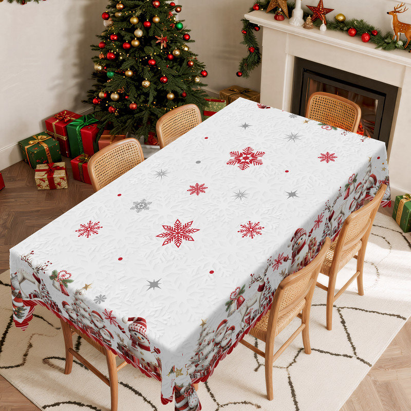 Nappe blanche en polyester lavable, L 70,8 po x l 55,12 po