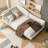 Upholstered Daybed with Headboard and Armrest-100202015-100202010