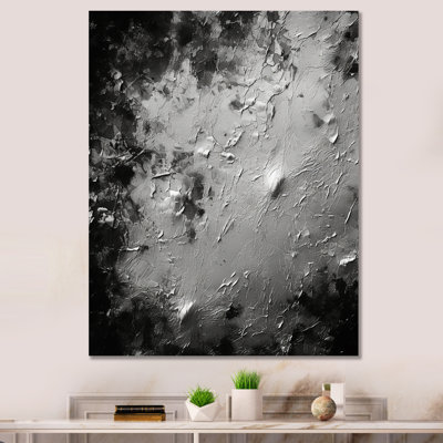 Cinquante nuances de gris, paysage abstrait - reproduction d'art sur toile