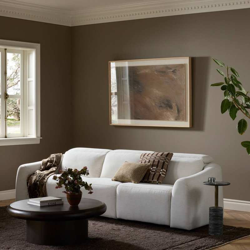 Alondra Sofa, Crypton Nomad Snow Polyester Blend