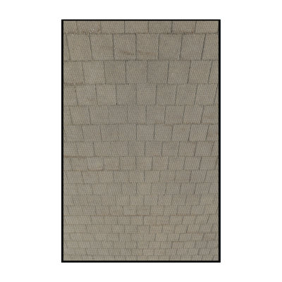 Tapis gris tissé à la machine