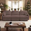 Canapé de 105 pouces à 3 places avec coussins ronds et coussins de dossier matelassés 105 "Chenille-301088804-301332255