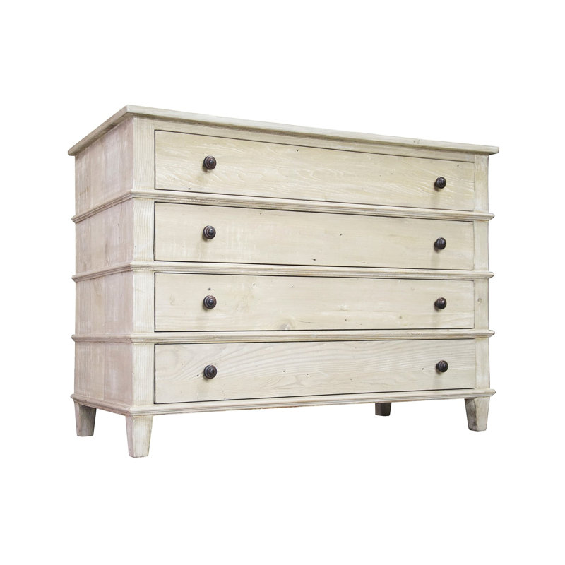 Dennis 4 - Drawer Solid Wood Dresser