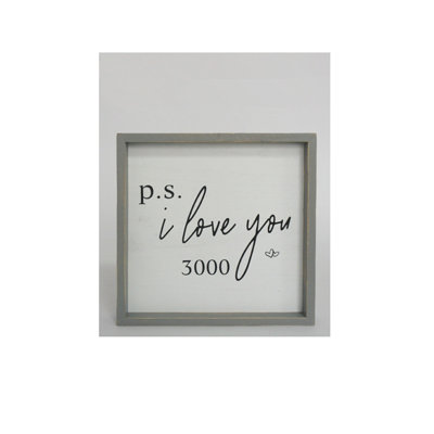 Décoration murale « P.S. I Love »