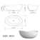 63'' x 37.4'' Soaking Solid Surface Bathtub