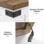 Table basse avec rangement relevable Locascio Farmhouse-838692599