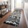 Premium Machine Washable Prisco Black Rug