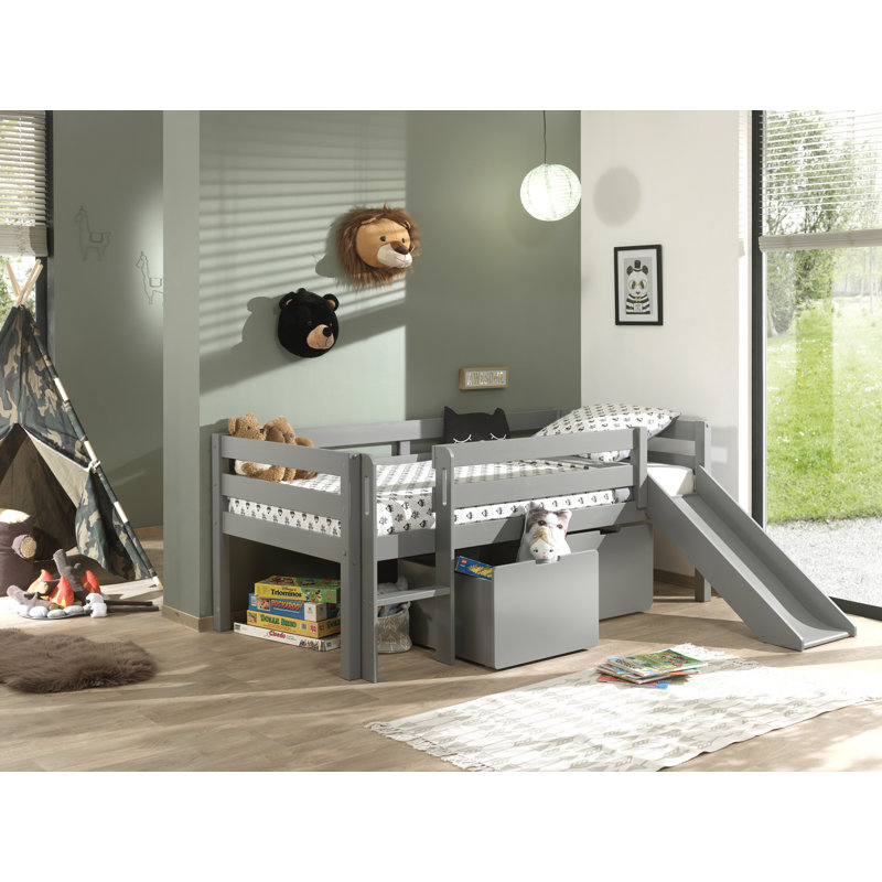European Single (90 x 200cm) Drawer Bed, Grey