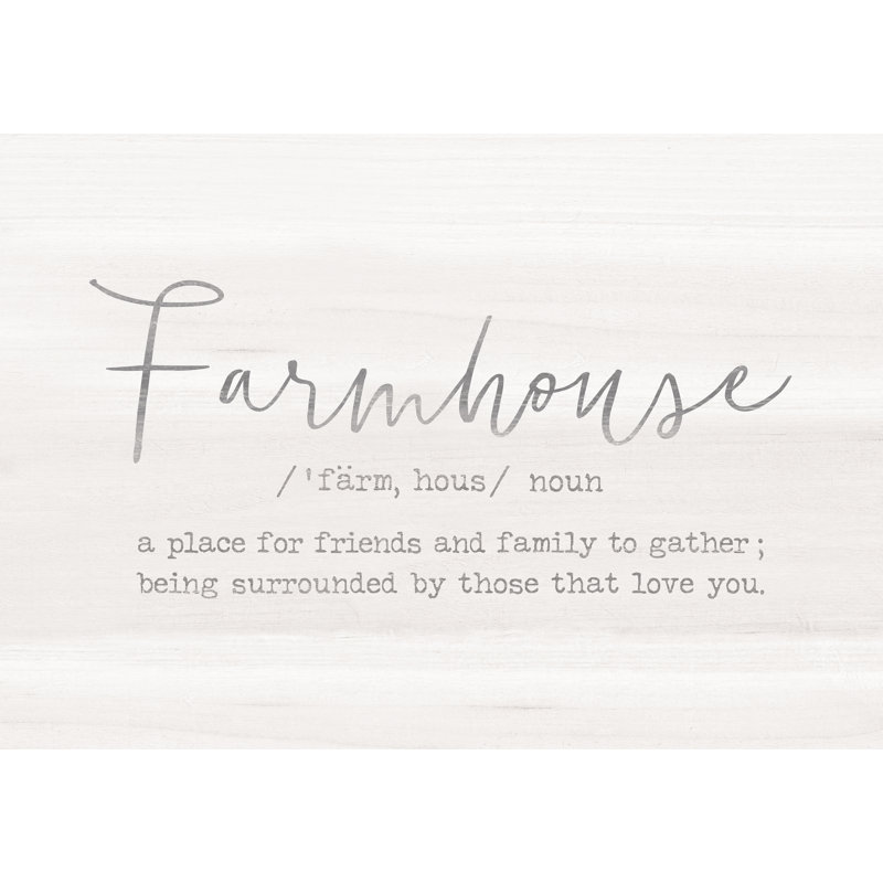 Farmhouse Welcome Home - Textual Art Print, 81cm H x 122cm W, Wrapped Canvas