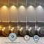 4 Inch 5cct Led Recessed Lighting, Cri 90, 9w Ultra-thin Downlight, Dimmable, Etl Listed