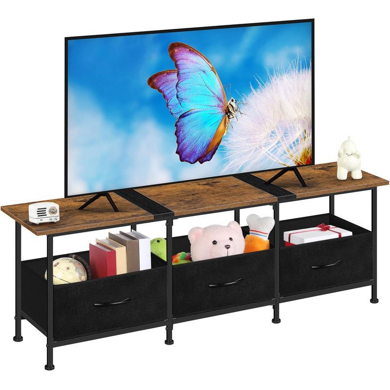 3- Drawer TV Stand, Burned Color